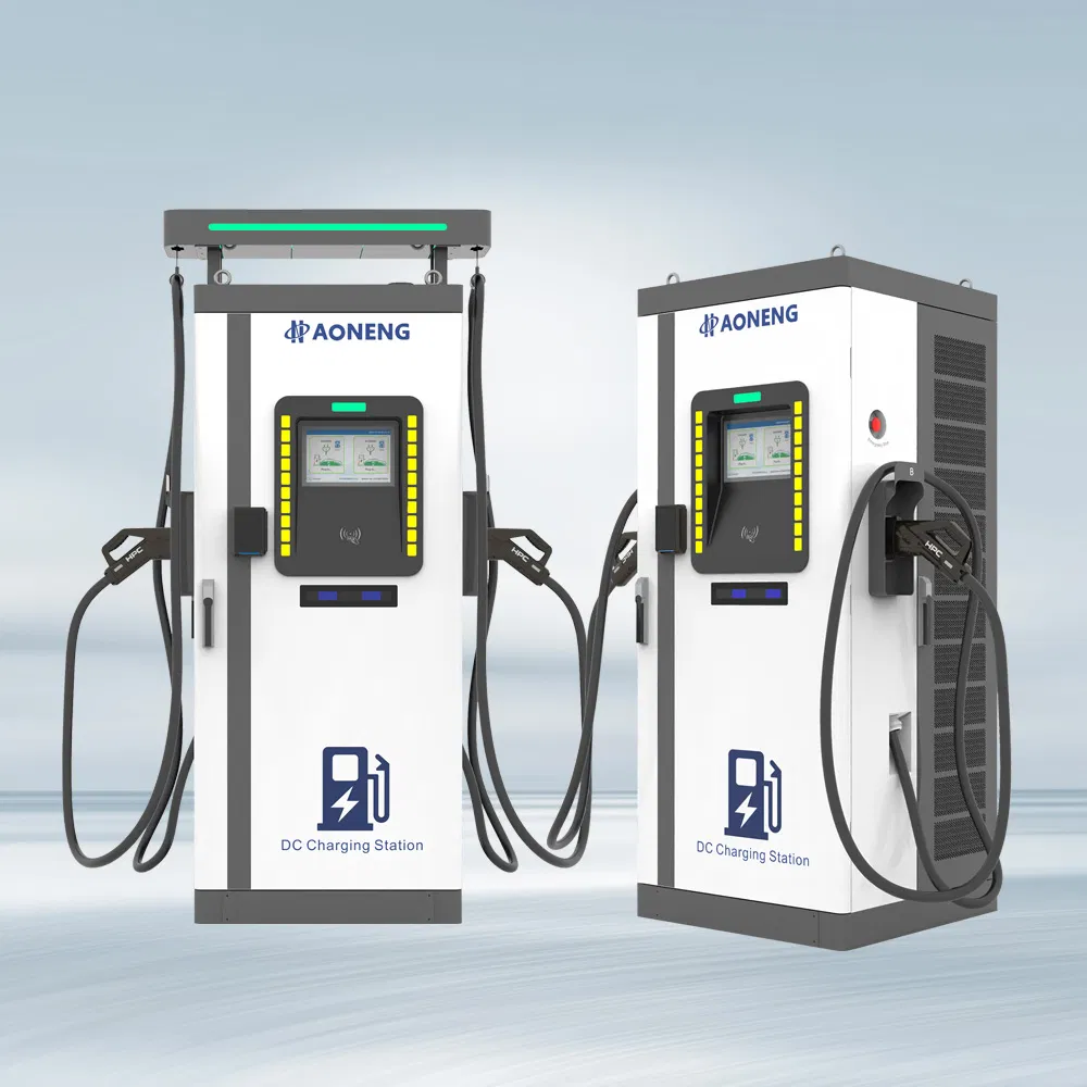 Aoneng Level 3 120kw Home Mobile Rapid Fast Solar DC Electric Vehicle Car Battery EV Charger Charging Station with GB/T CCS2 Dual Connector Ocpp1.6 Commercial