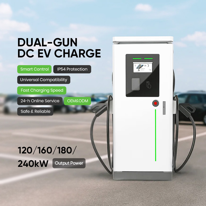 Custom Smart IP54 200-1000V 120kw-240kw DC CCS2 EV Electric Car Charger Station with POS