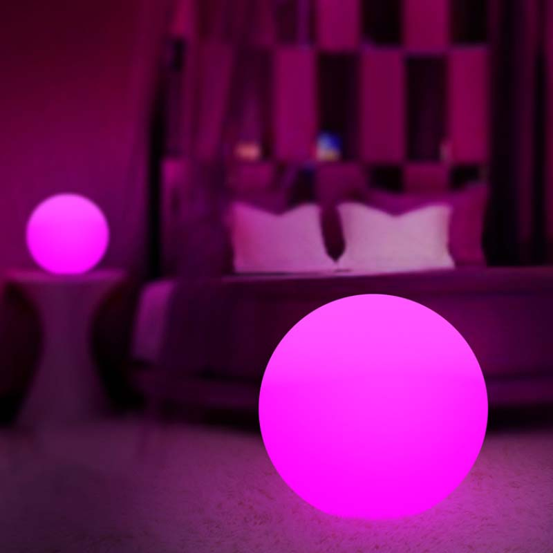 60cm Plastic Bar and Nightclub Furniture RGB Plus White Hilton Hotel Furniture LED Ball Lighting for Sale