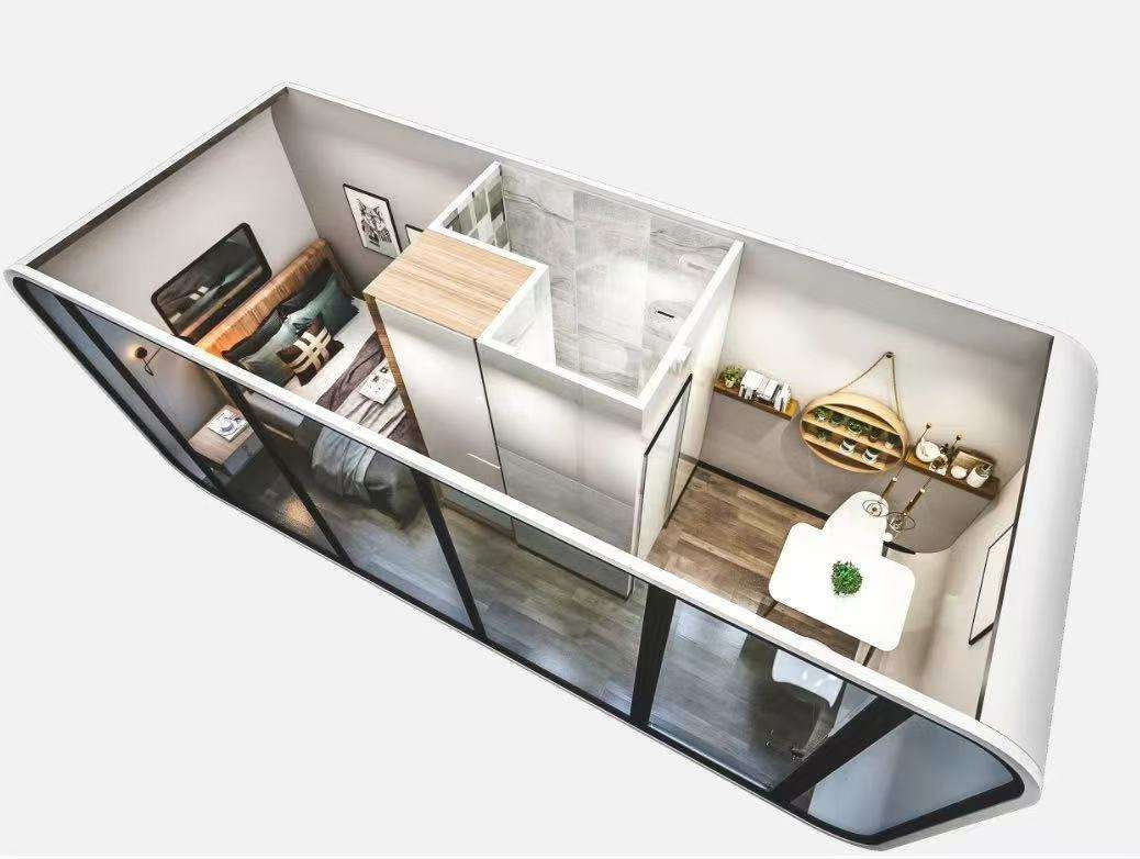 Nueva Tendencia Casa Prefabricada de Manzana, Casas Pequeñas, Pods de Camping para Venta Móvil, Pod Modular de SPA, Resort de Camping