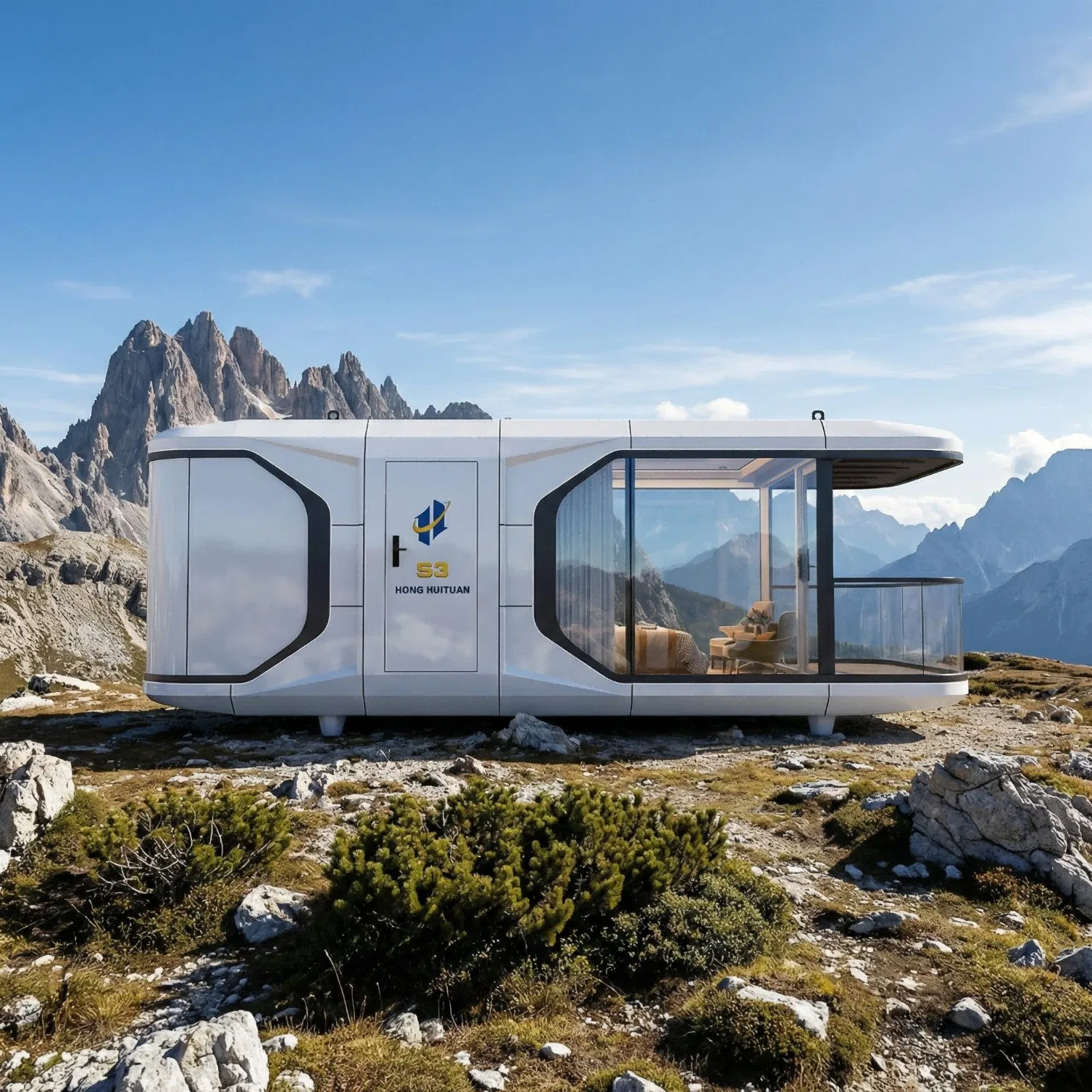 Cápsula Casa Lujo Glamping Cabaña Modular Habitación de Hotel para Proyecto de Resort Airbnb Alojamiento de Eco Turismo