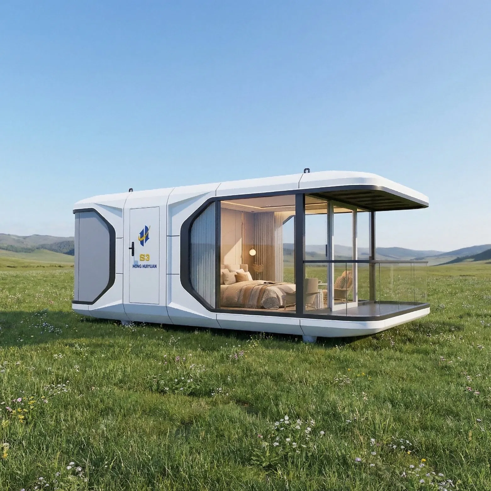 Cápsula Casa Lujo Glamping Cabaña Modular Habitación de Hotel para Proyecto de Resort Airbnb Alojamiento de Eco Turismo