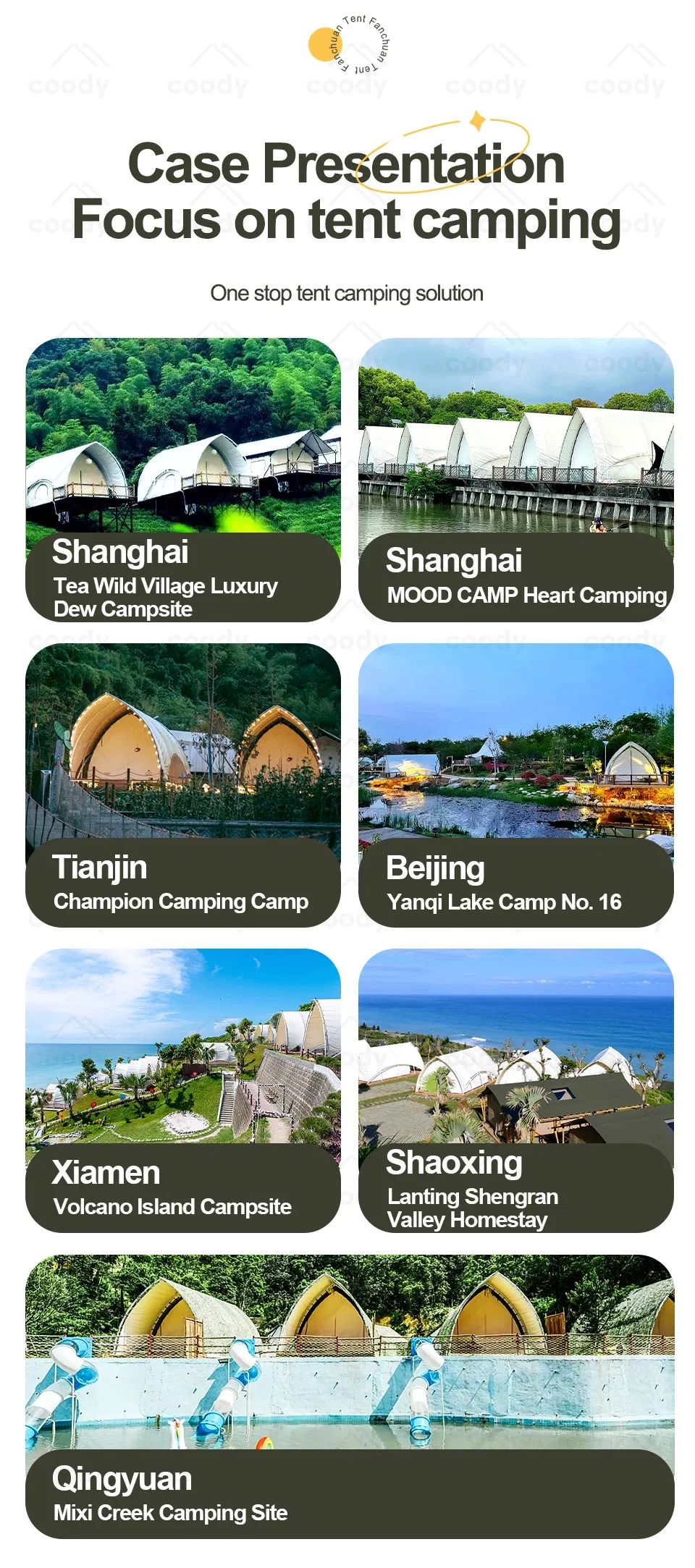 Camping Eco Modular Resorts Lujo Fanchuan Safari Navegación Coody Glamping Hotel Tienda