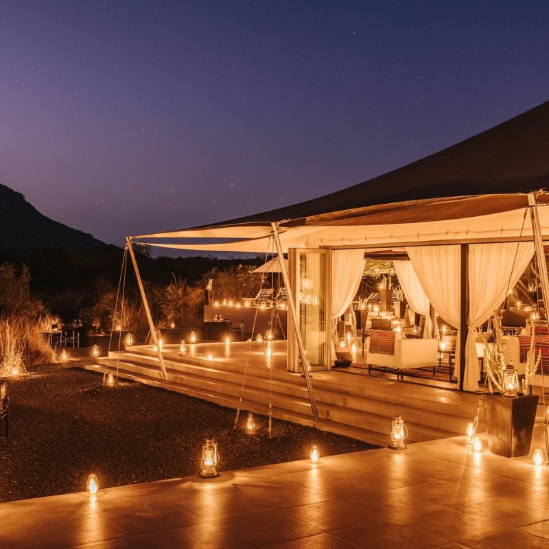 Santuario de Carpas de Bienestar, Hotel Safari de Lona, Carpa para Fiesta