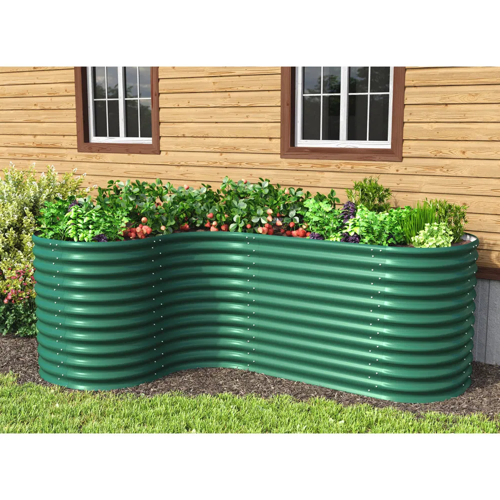 Bajo de Jardín Elevado Galvanizado Modular Personalizable a Prueba de Óxido para Parque Ecológico