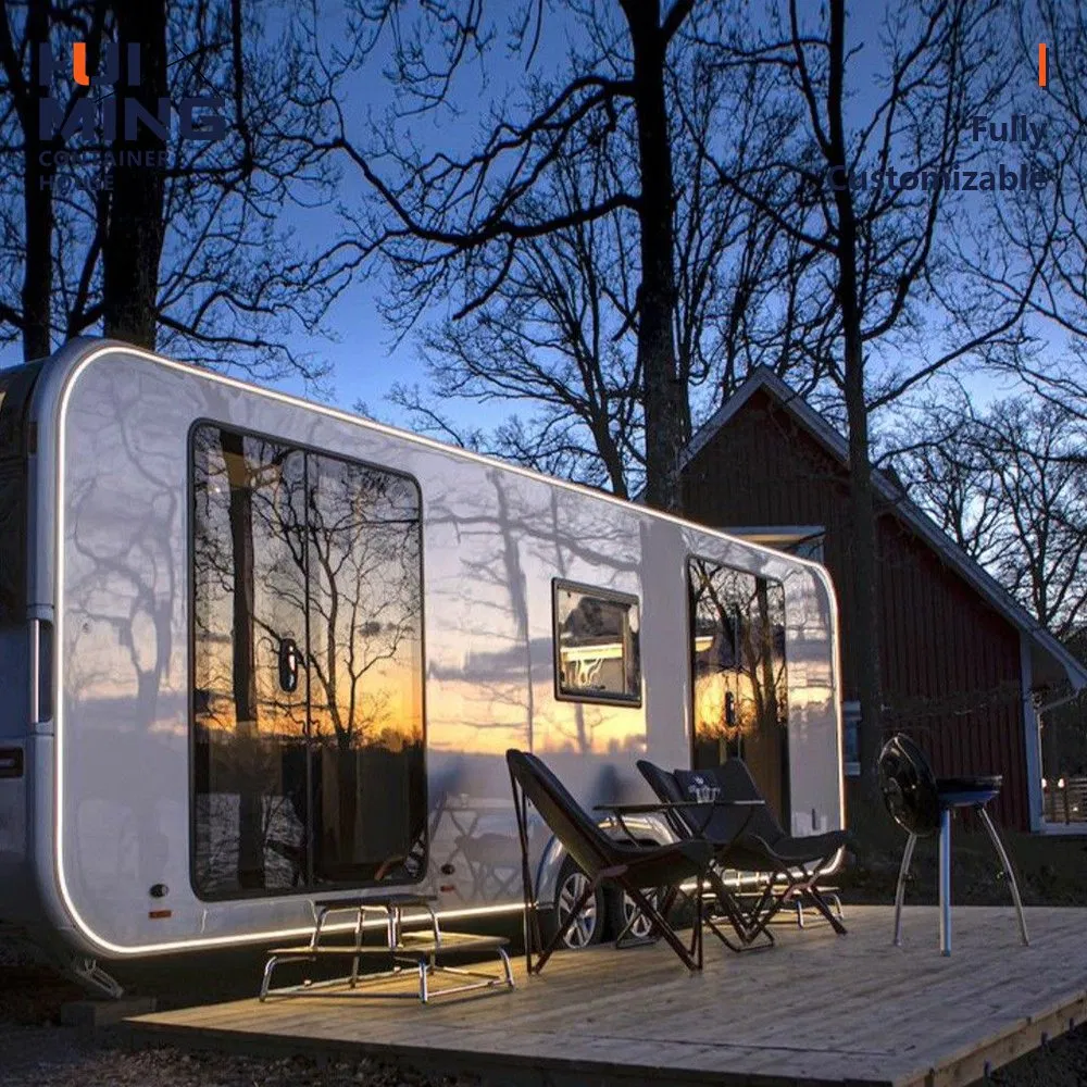 Casa Contenedor de Lujo Cabaña Manzana Totalmente Aislada Casa Modular Pequeña para Resort en la Playa o Montaña Boutique Homestay Alquiler Vacacional a Corto Plazo Área de Estar