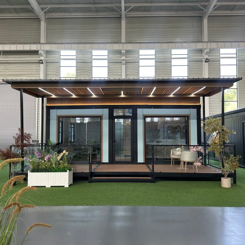 Casa de contenedor de envío expandible personalizada para unidad de vivienda accesoria