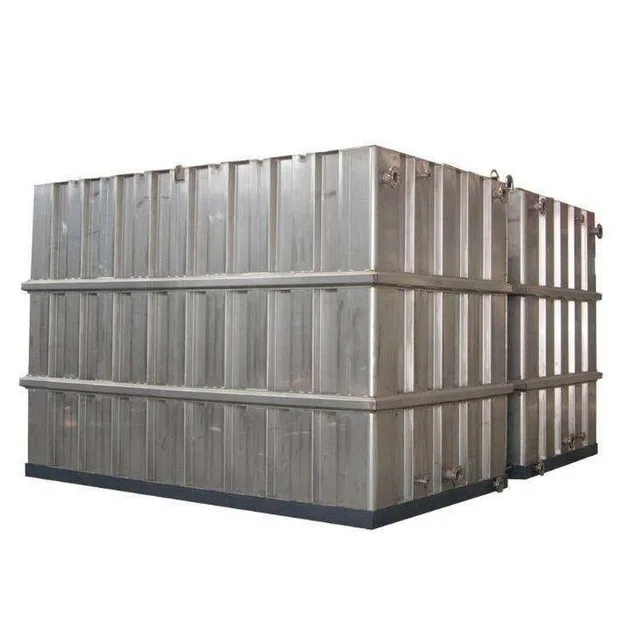 Tanque de agua modular de ribete escénico para uso de almacenamiento de agua en lugares turísticos