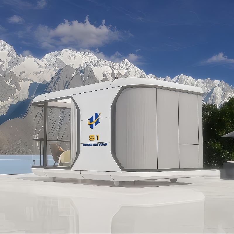 Casa cápsula espacial modular de lujo inteligente moderna tropical ODM para resorts en islas