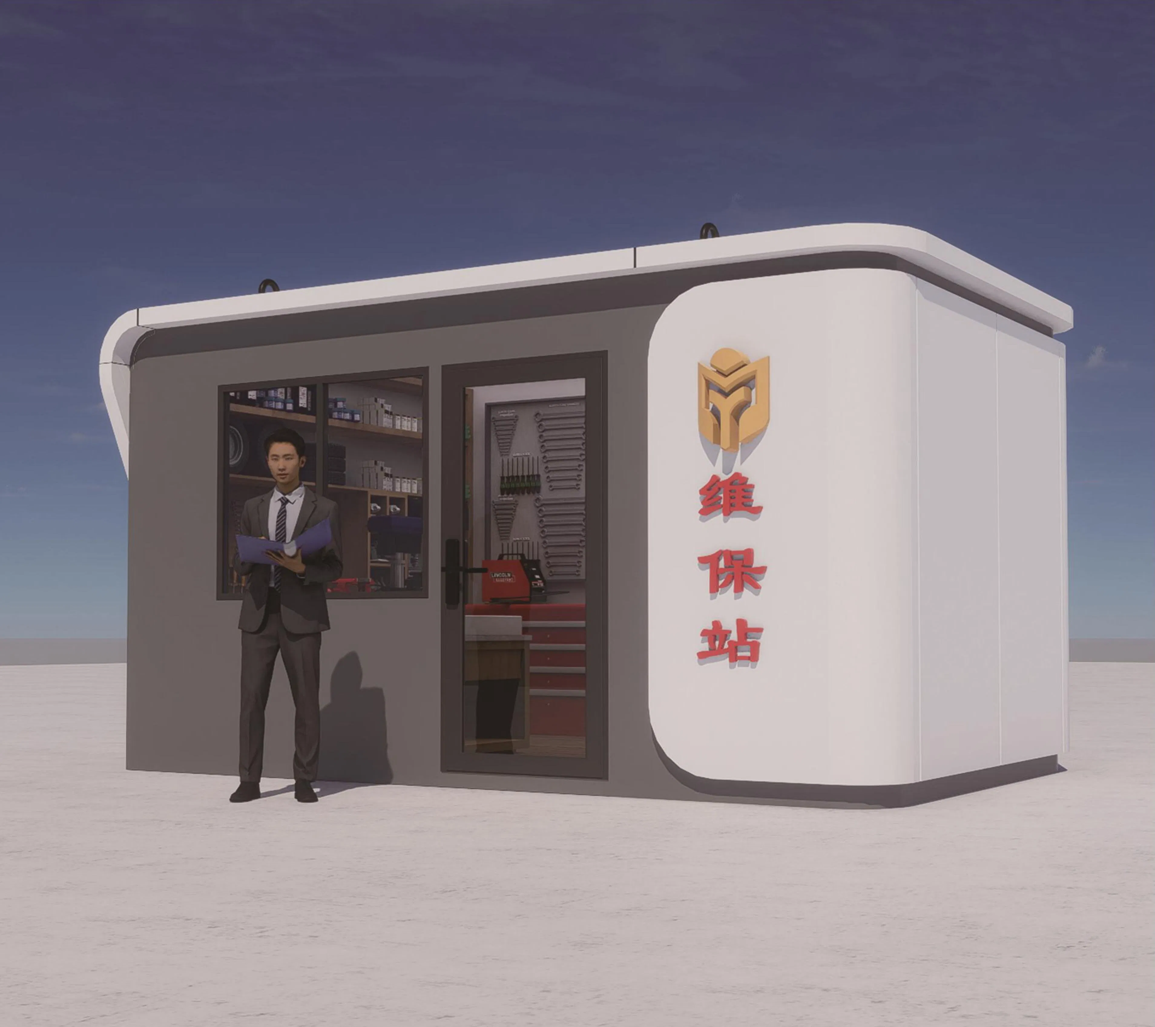 Cabina modular de alta tecnología para programas de bienestar corporativo