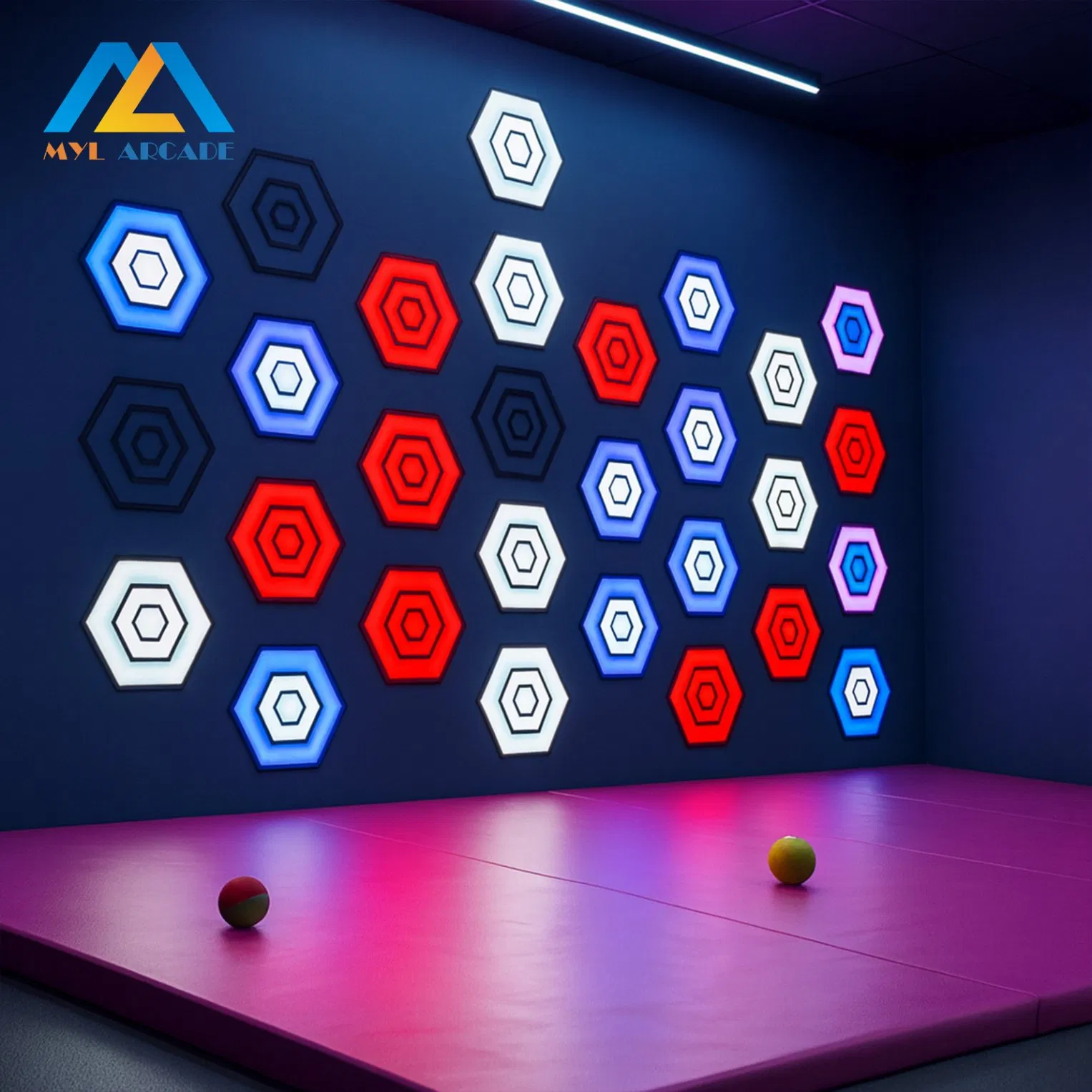 Juego de Lanzamiento de Pelotas con Proyección Interactiva en la Pared