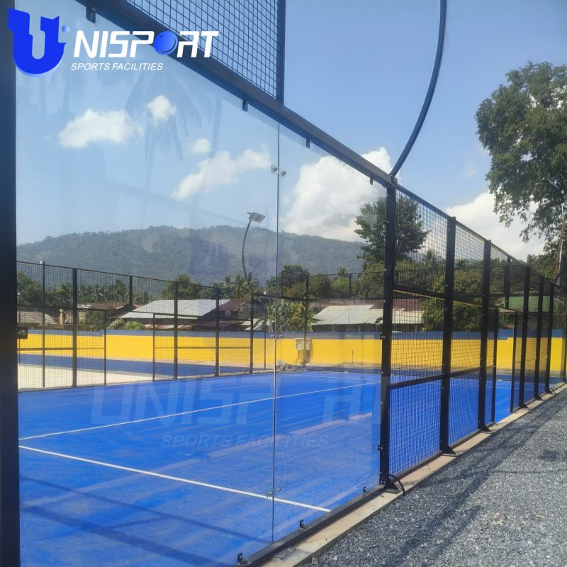 Unipadel Affordable Panoramic Padel Court Complete Turf for SPA Resort Sports Facilities