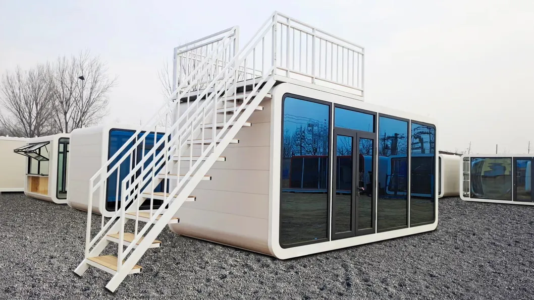 Cabaña de manzana oficina modular prefabricada para 2 residentes