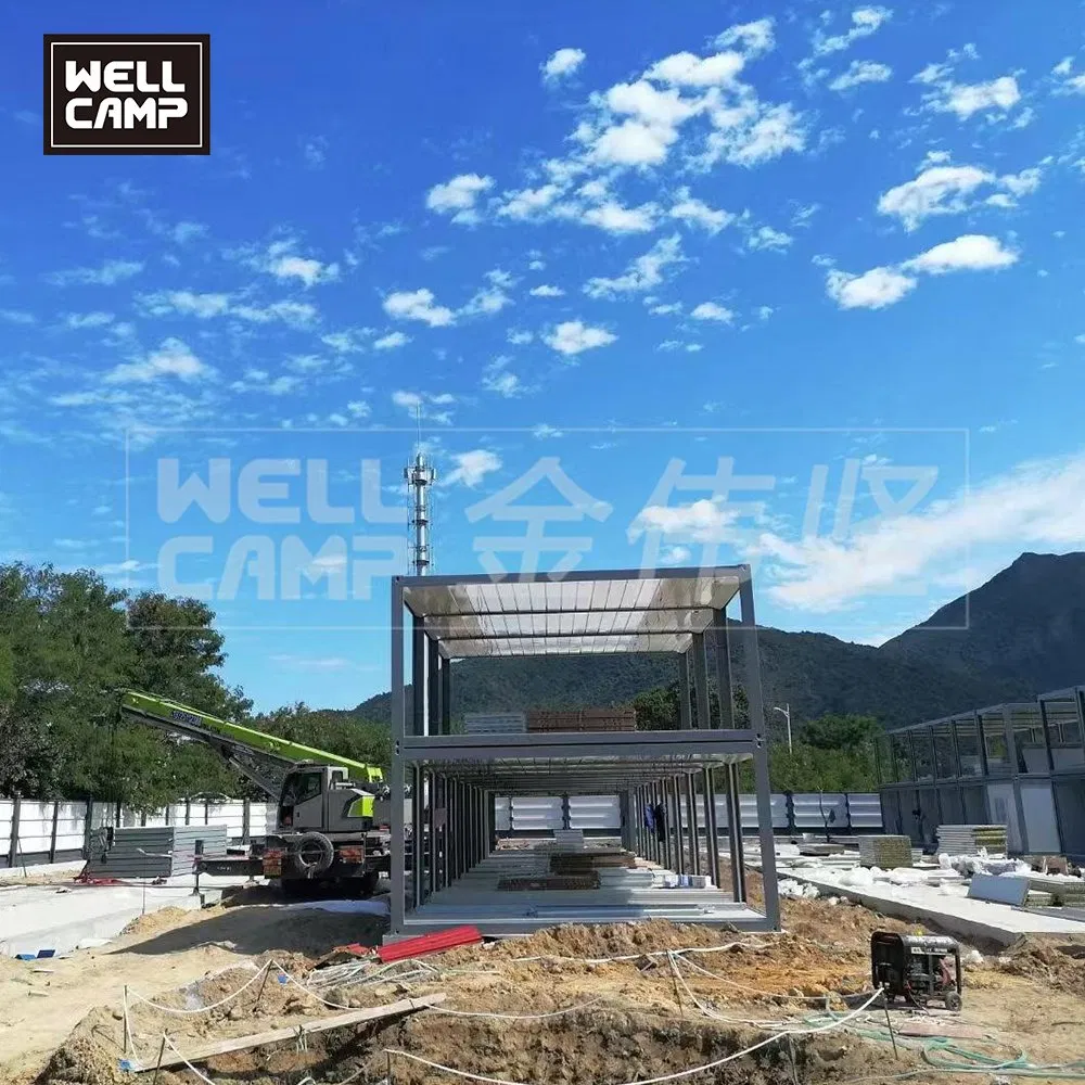 Oficinas Temporales Personalizadas 20FT Material Ignífugo para Casa Pequeña Resort de Contenedores de Paquete Plano
