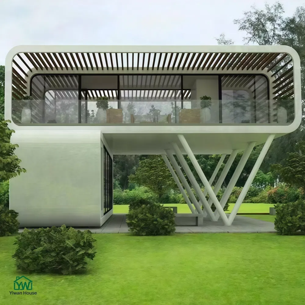 Construcción de bajo carbono y ahorro de energía, fábrica de cabañas de manzana, precio moderno de casa cápsula modular, casa prefabricada de estructura de acero, cabaña ecológica verde para turismo