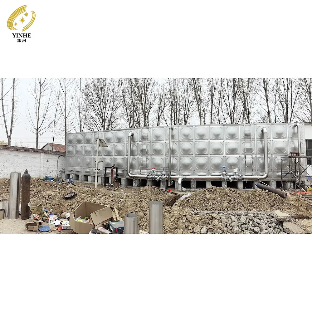 Placa de bola cuadrada modular tanque de agua para reserva hídrica de parque ecológico rural