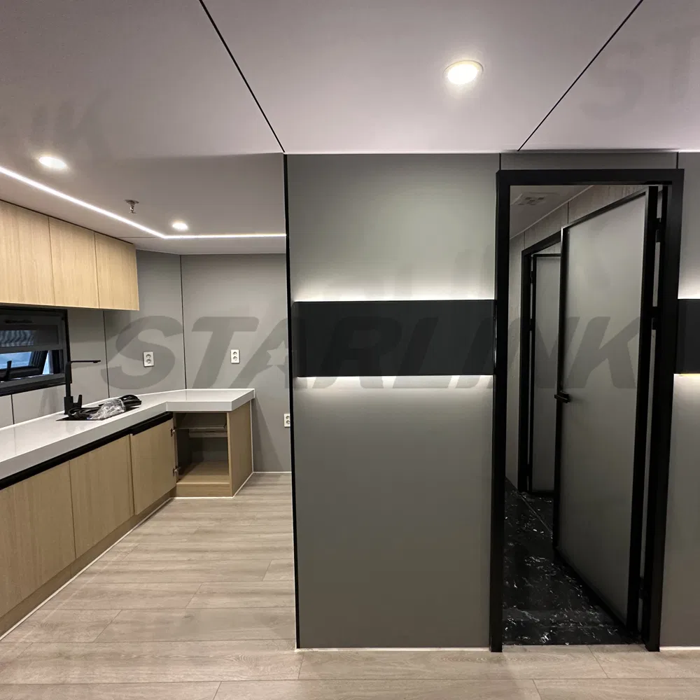 Diseño de fabricantes de casas diminutas modulares prefabricadas portátiles, hogar móvil fácil de contenedor para casas de vacaciones en la isla