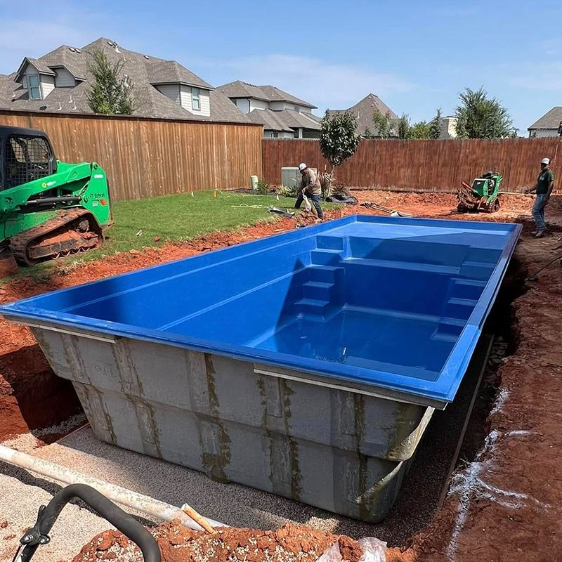 Resort de Relajación Duradera junto a la Piscina para Niños Contenedor de Piscina Grande 8m Piscinas Modulares Inground en Venta