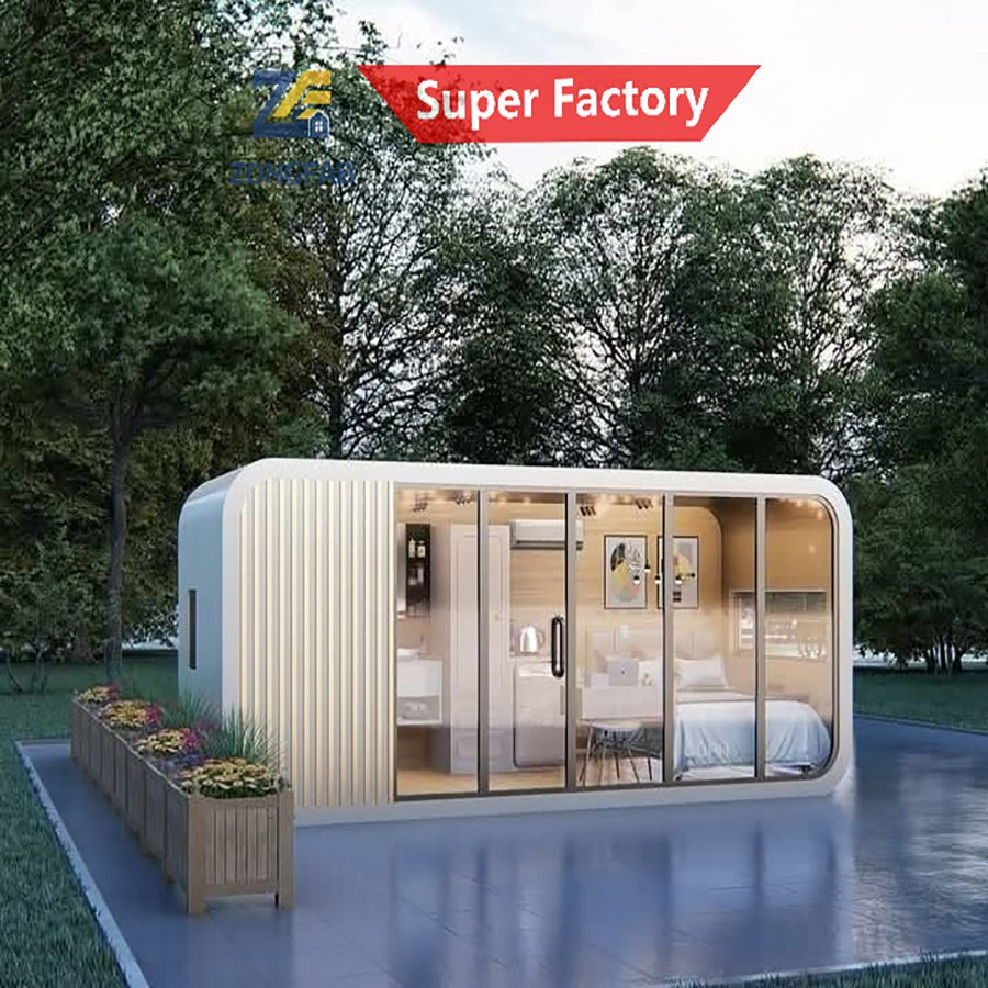 Casa Pod Modular Inteligente de Manzana para Turismo Escénico y Alojamiento en Resort Boutique