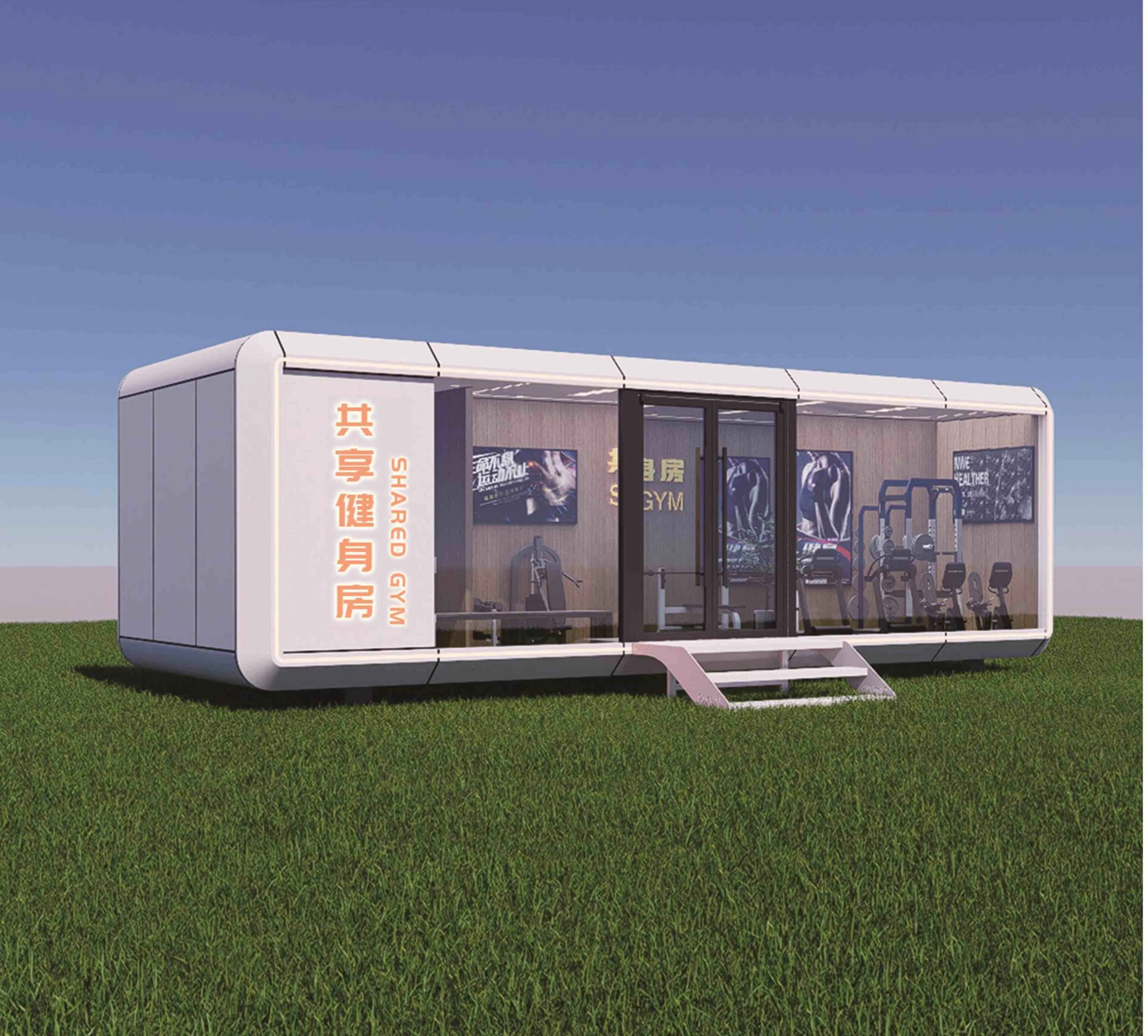 Cabina modular de alta tecnología para programas de bienestar corporativo