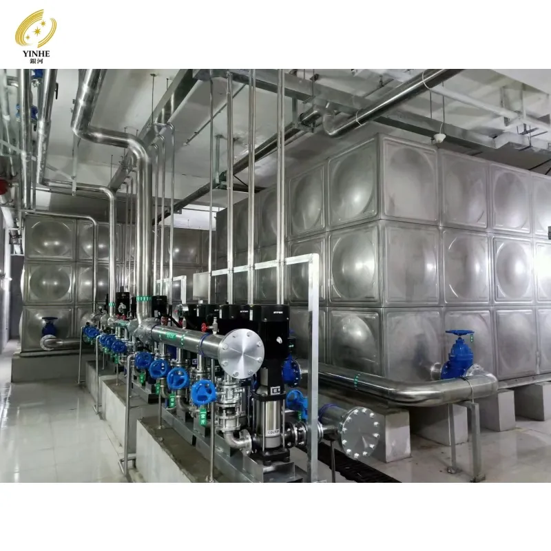 Placa de bola cuadrada modular tanque de agua para reserva hídrica de parque ecológico rural