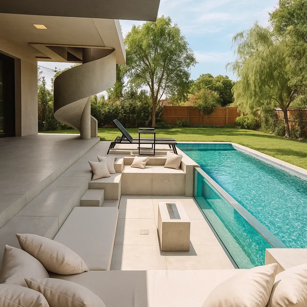 Gran Jardín Patio Resort Piscina Acrílica Transparente Modular Prefabricada de Fibra de Vidrio SPA Nadar Rectangular Piscina de Natación