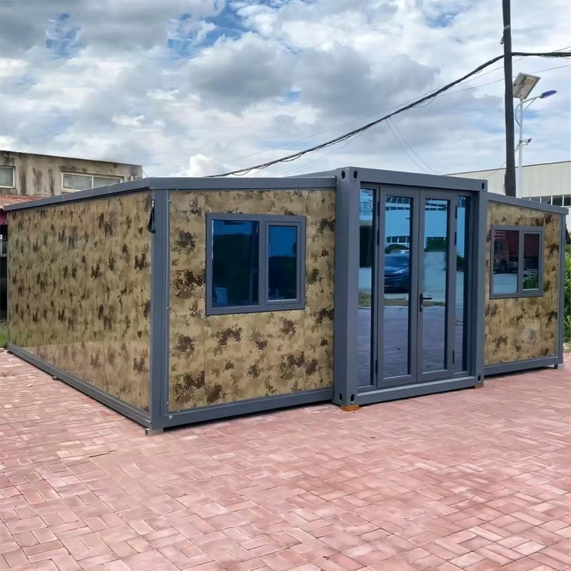 Casa modular plegable resistente a la intemperie y robusta para cabañas remotas en la montaña
