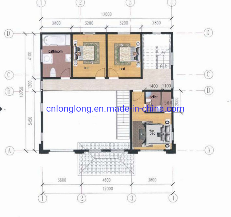 Casa Prefabricada Nuevo Modelo Villas Villa de Acero Ligero 3-15