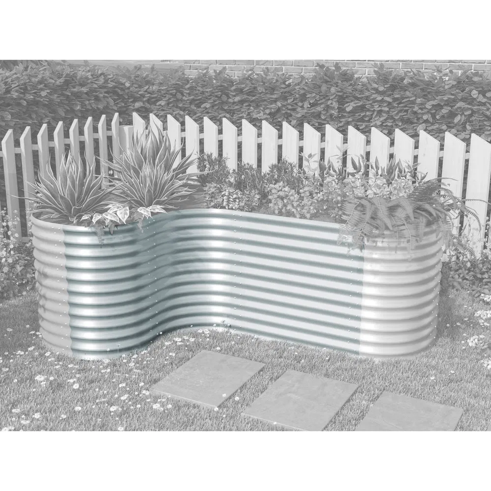 Bajo de Jardín Elevado Galvanizado Modular Personalizable a Prueba de Óxido para Parque Ecológico