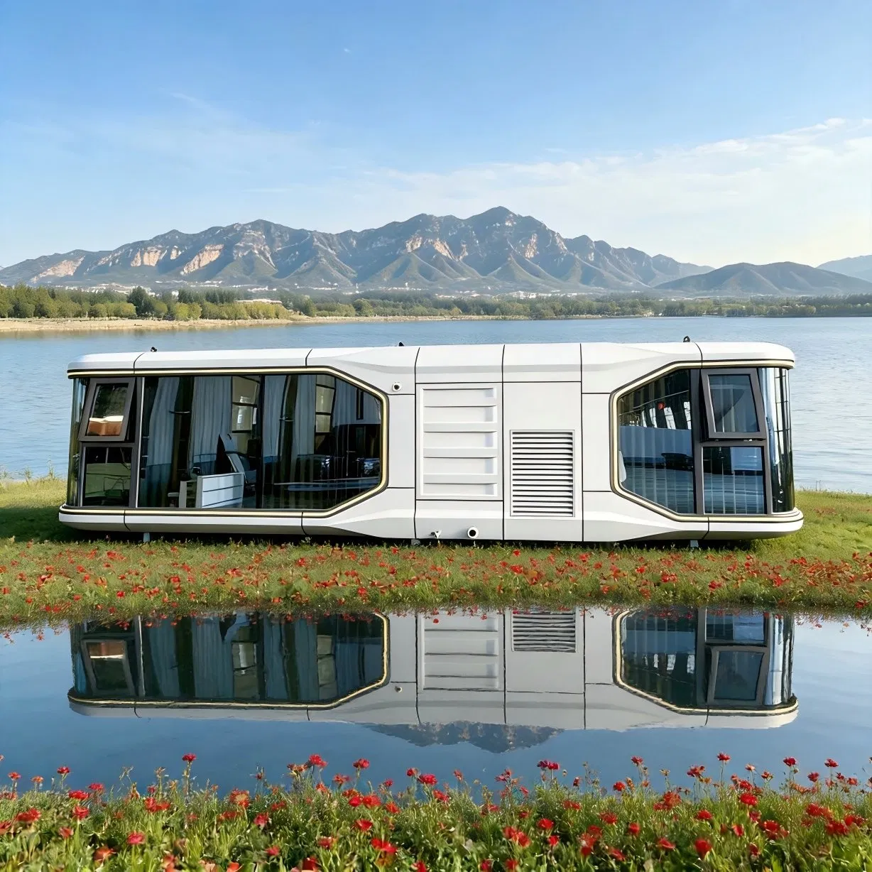 Casa Resort Modular Anticorrosión Duradera Prefabricada E7 Tiny Home