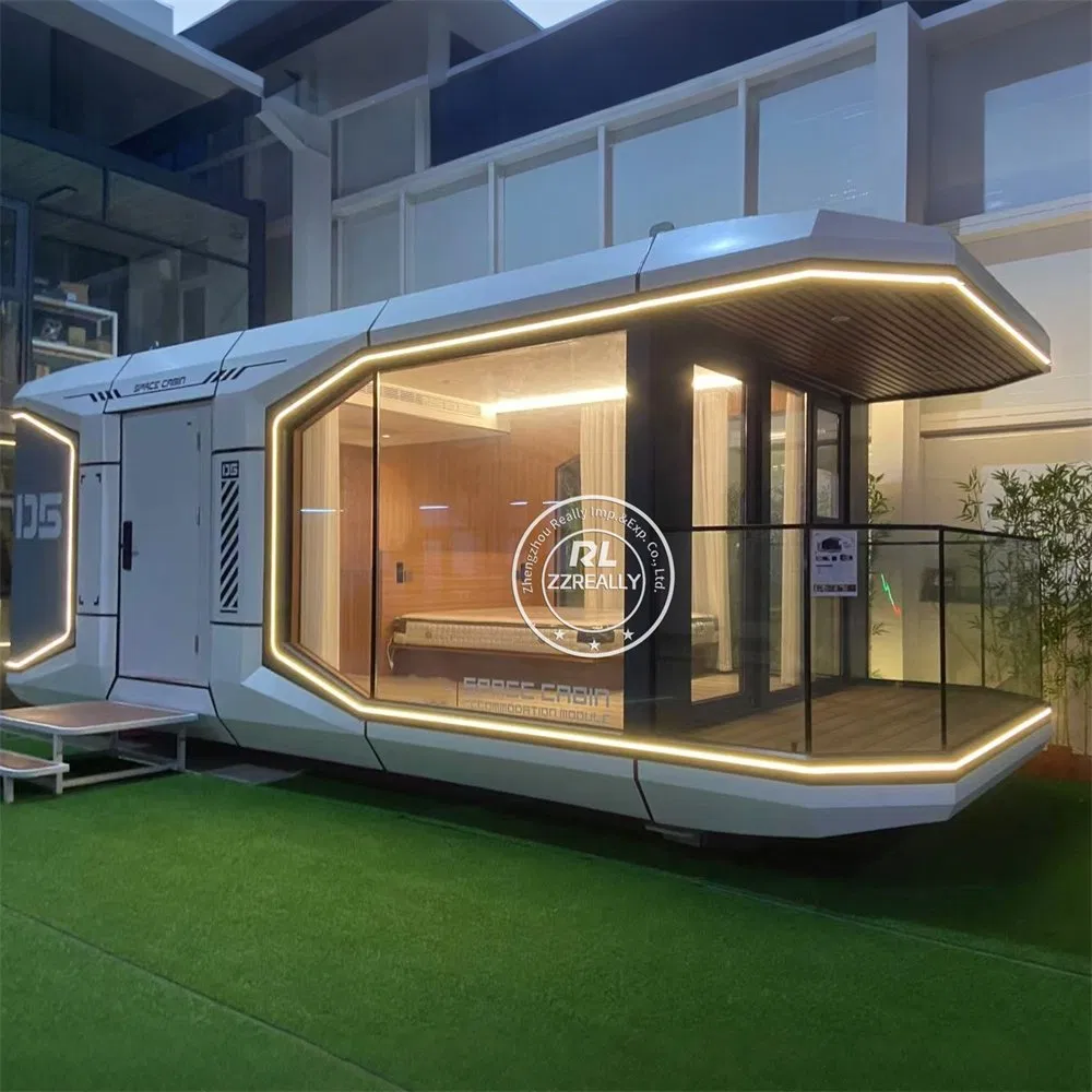 Casa Modular Prefabricada Cápsula Exterior Cabaña Cápsula Portátil Casa Pequeña Interior Ergonómico para Parque Turístico