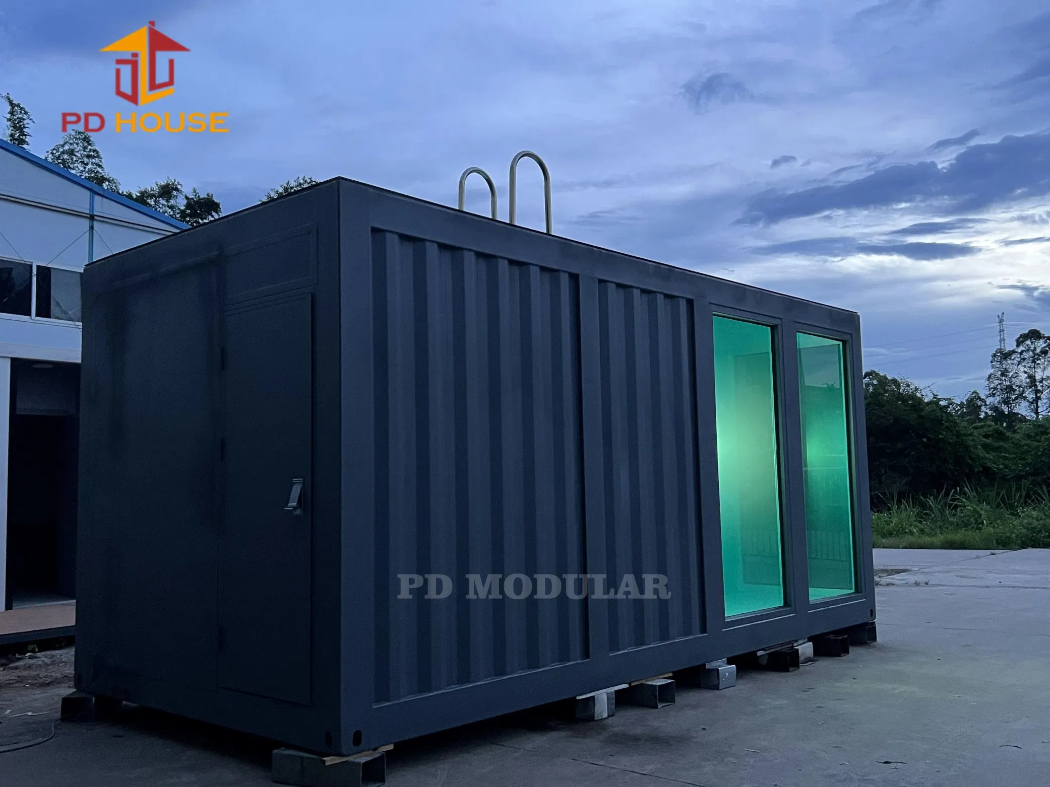 Container Swimming Pool with Water Circulation Purification System Customizable Size Detachable