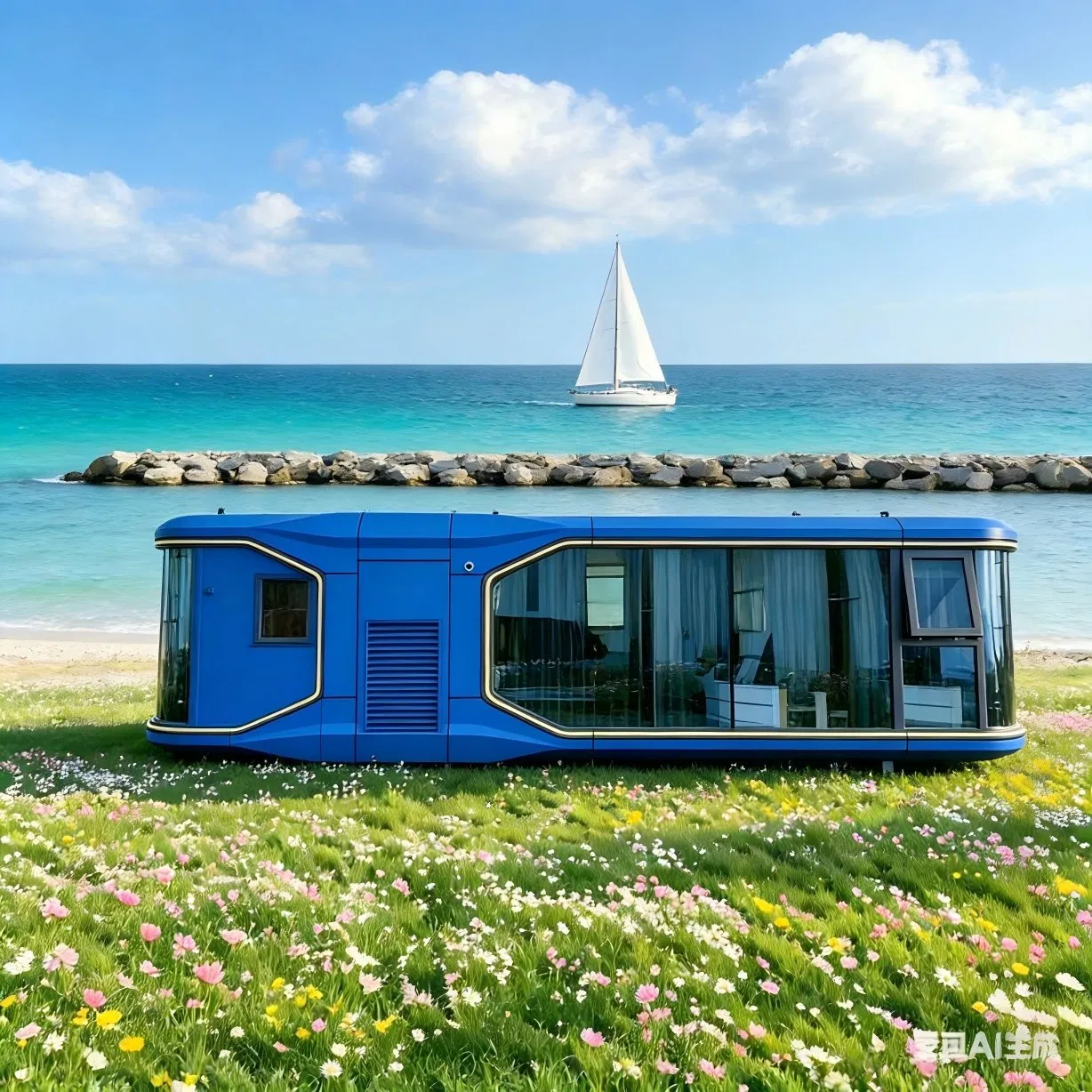 Casa Resort Modular Anticorrosión Duradera Prefabricada E7 Tiny Home