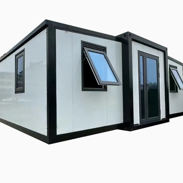 Residencia en un pueblo montañés remoto, albergue familiar modular de acero expandible en contenedor