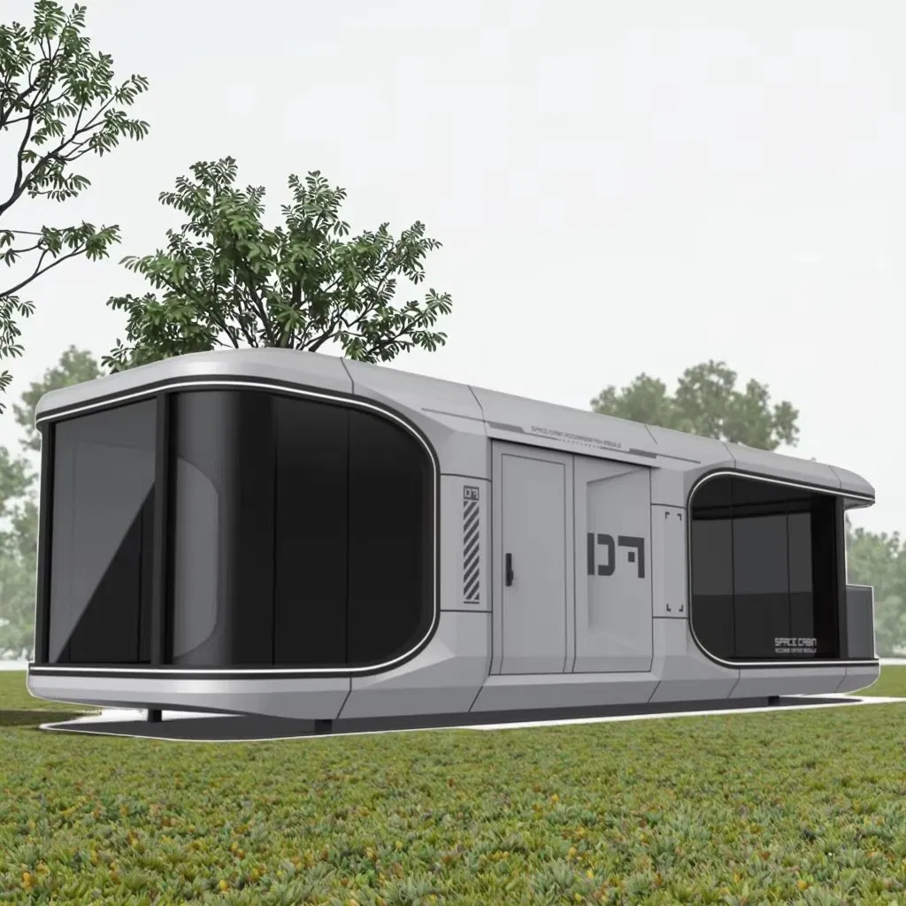 Casa Modular Prefabricada Casa Cápsula de Acero Inteligente Espacio Pequeño Casa Cápsula para Hotel Villa Estructura de Acero