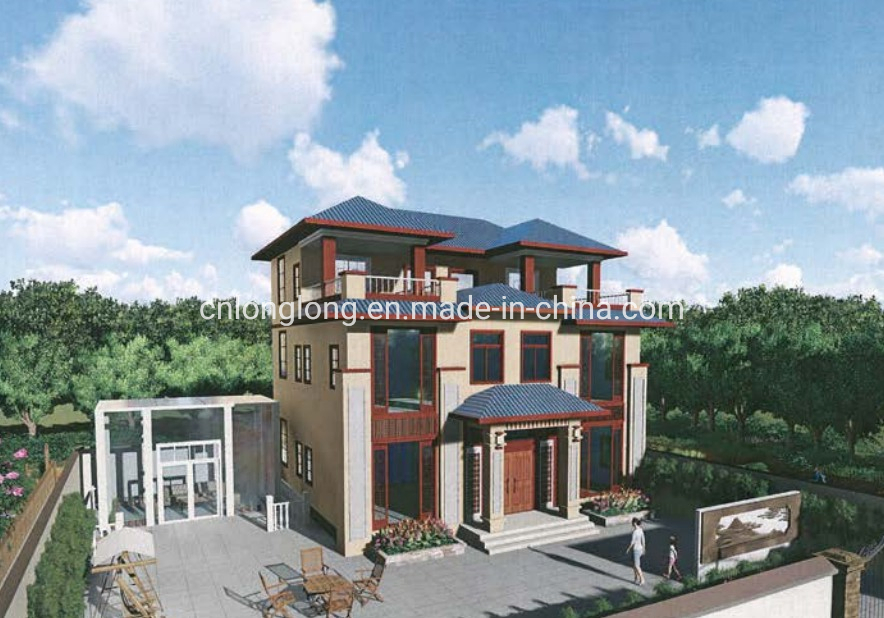 Estructura de acero ligero prefabricada Villa de acero ligero 3-18