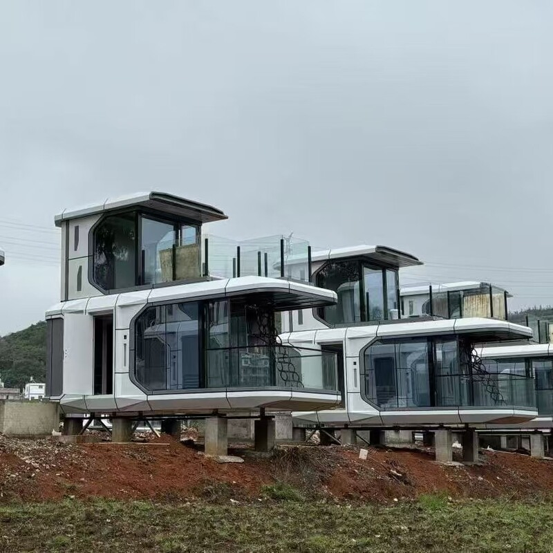 Casa móvil modular prefabricada portátil contenedor casa pequeña hogar sobre ruedas con muebles completos en venta atracción turística