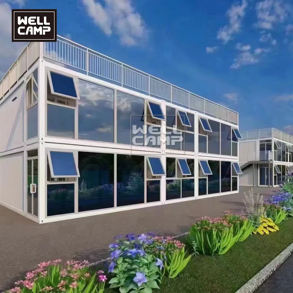 Oficinas Temporales Personalizadas 20FT Módulo Bueno Impermeable Construcción Rápida Contenedor Resort de Paquete Plano