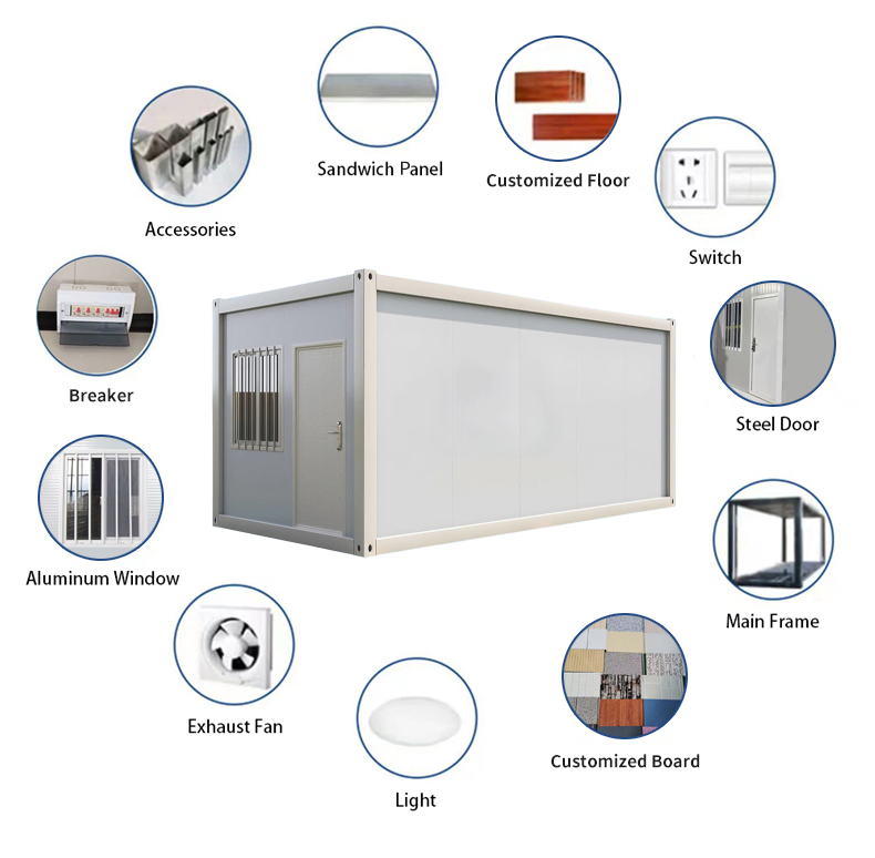 Casa Modular Preba de Lujo Casa Contenedor de Alta Gama Villa