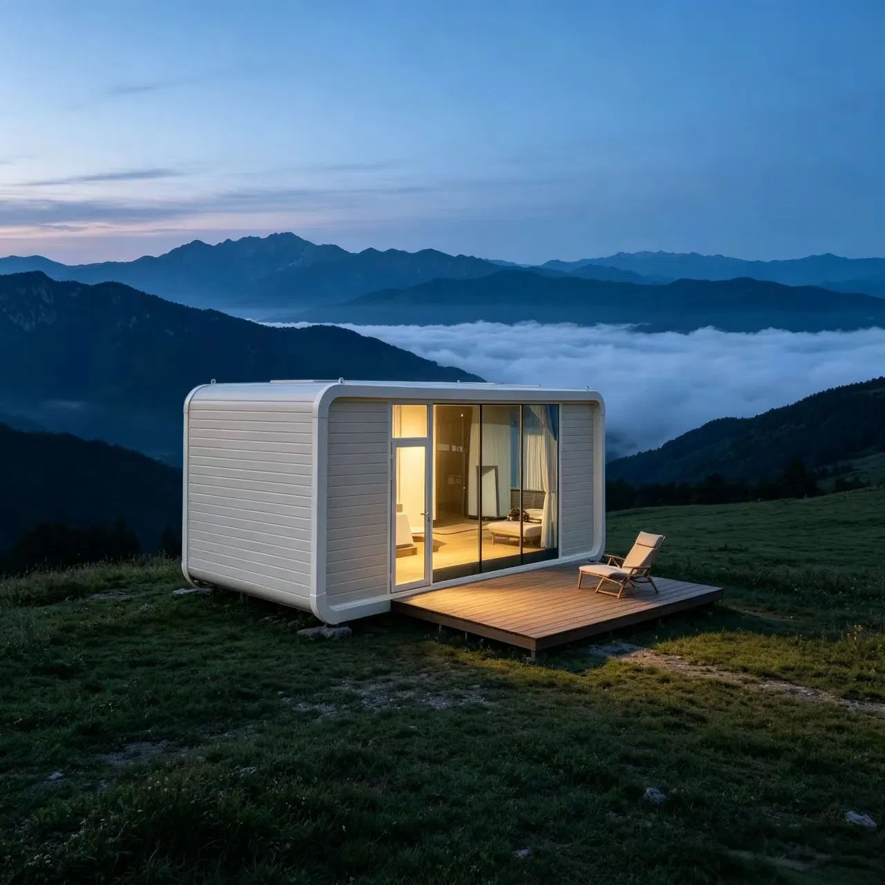 Casa Modular Prefabricada Casa Cápsula Espacial Casa Manzana Villa Móvil Moderna de Lujo para Turistas Alojamiento Resort Hotel Oficina