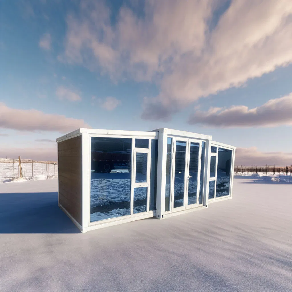 Casa Contenedor Expandible de Construcción Rápida para Retiro Vacacional: Espaciosa y Duradera
