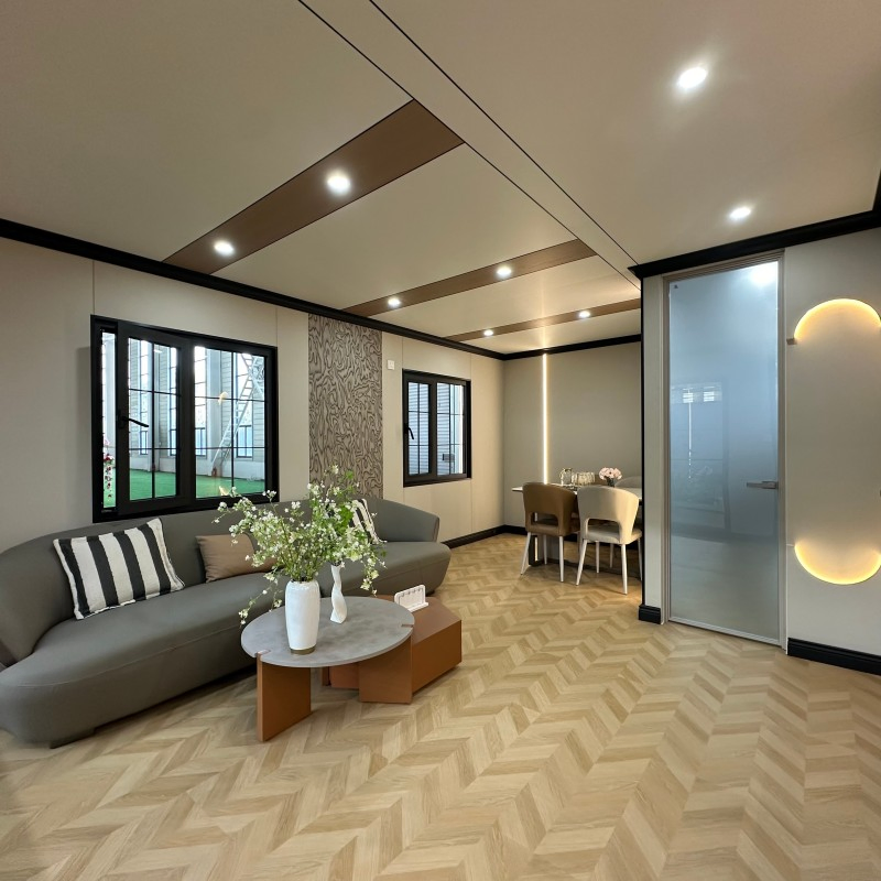Casa de contenedor de envío expandible personalizada para unidad de vivienda accesoria