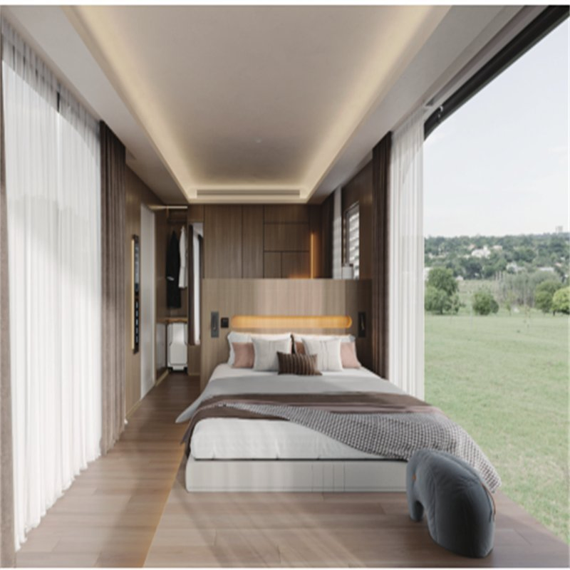 2025 Casa móvil de lujo personalizada de fábrica en venta, casa moderna tipo cápsula espacial para hotel y resort