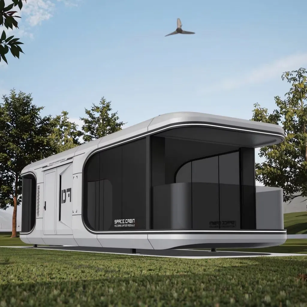 Casa cápsula modular prefabricada moderna con residencia lista para áreas escénicas ecológicas remotas