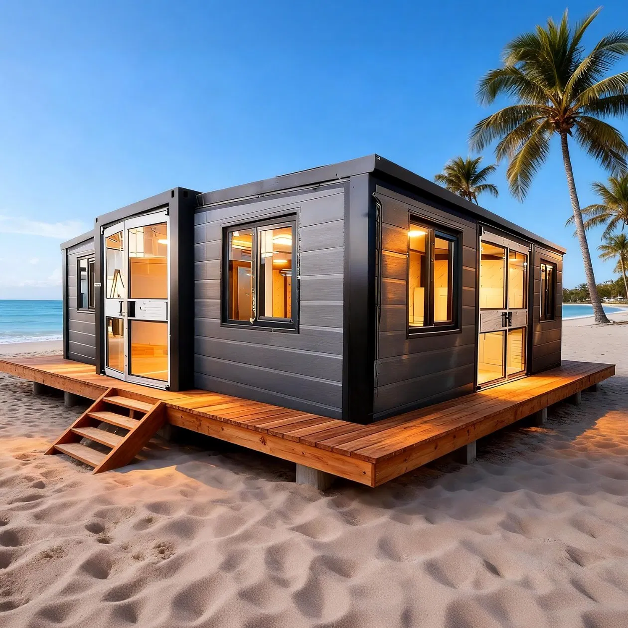 40FT Edificio Prefabricado Modular Casa Contenedor Para Resort