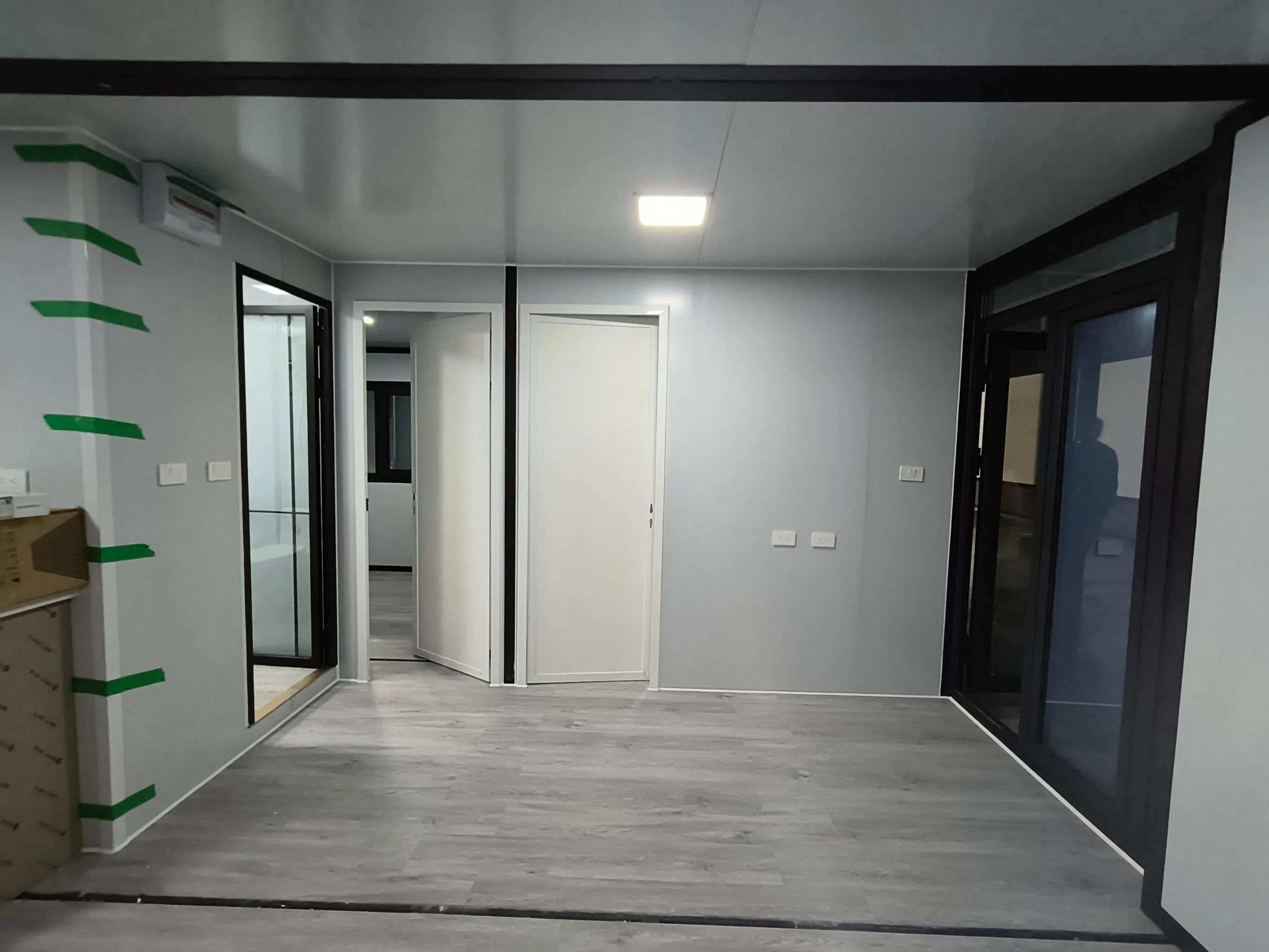 Casa modular prefabricada de lujo, casa plegable, cabaña para vacaciones y turismo