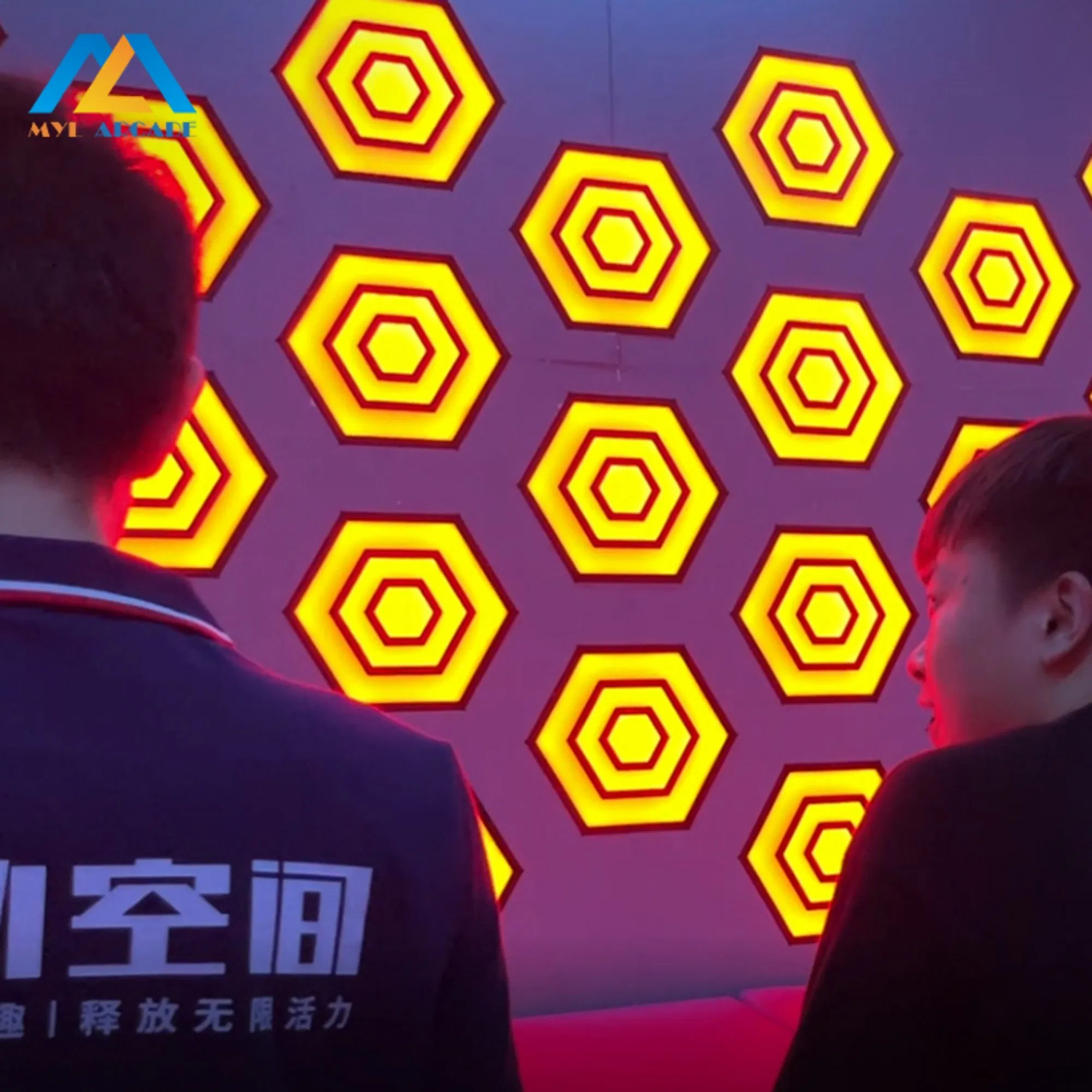 Máquina de juego de reacción de objetivo LED para entretenimiento en interiores