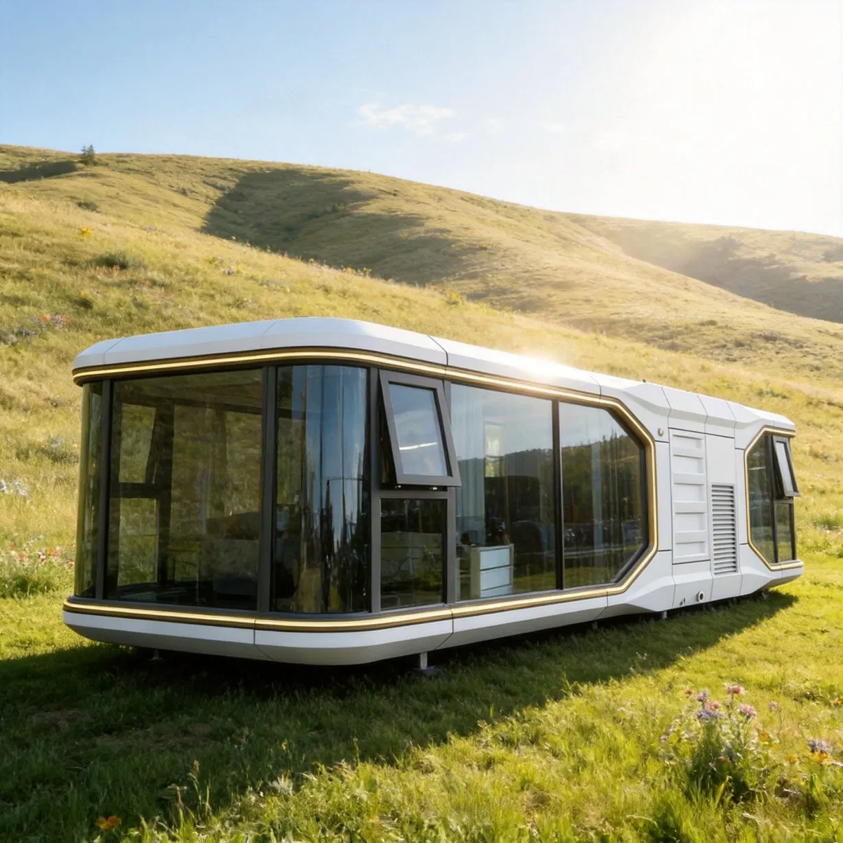 Casa Resort Modular Anticorrosión Duradera Prefabricada E7 Tiny Home