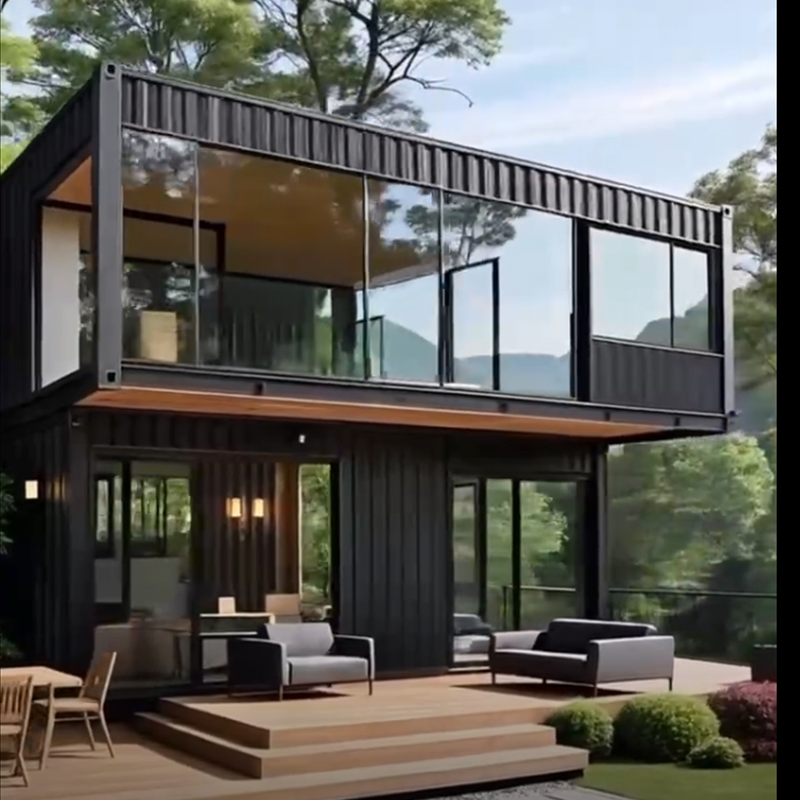 Casa Contenedor de Acero Prefabricada y Sostenible para una Vida Moderna Estructura Fuerte Casa de Vida Prefabricada Edificio Modular Prefabricado