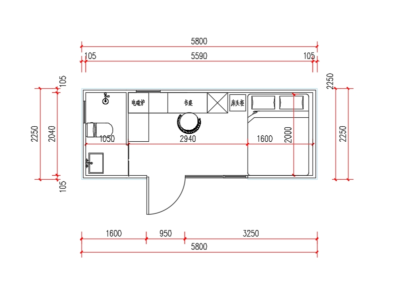 Casa Modular Prefabricada para Turistas Casa Pequeña